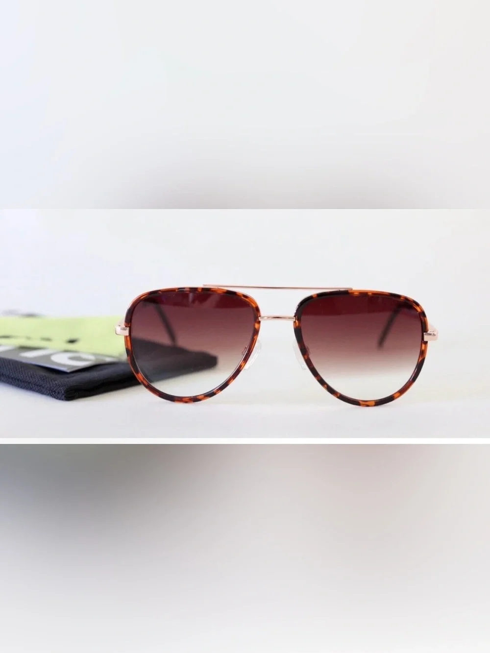 Quay Australia Sunglasses xJ Lo All In Mini Tort Brown Fade MINI Sunnies 37383
